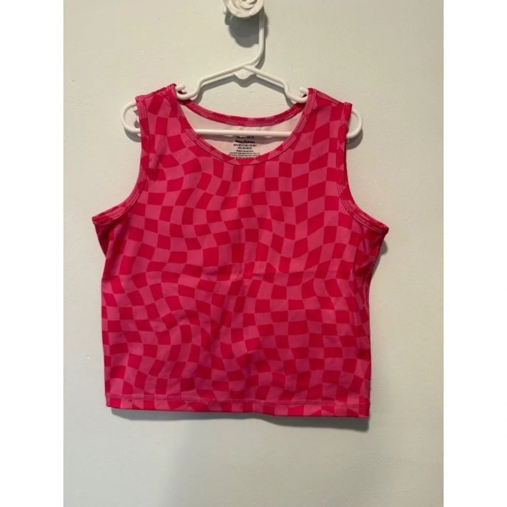 Hanna Andersson Girls Printed Active Tank Top EUC 12 130cm
